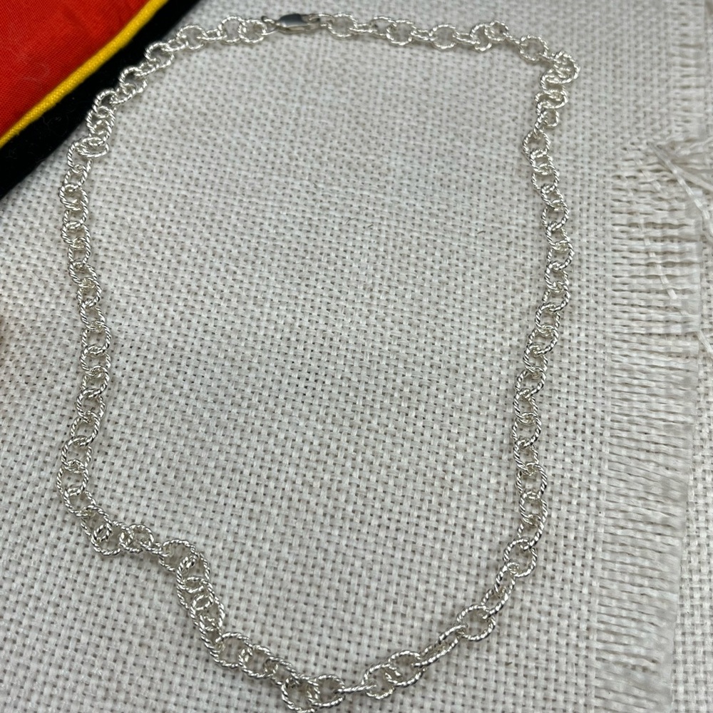 Vintage Piercing Pagoda 925 Sterling Silver 16” Necklace - Picture 14 of 16